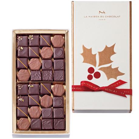 香港美食推介：法国朱古力品牌LA MAISON DU CHOCOLAT纯手工圣诞花环吊饰礼盒